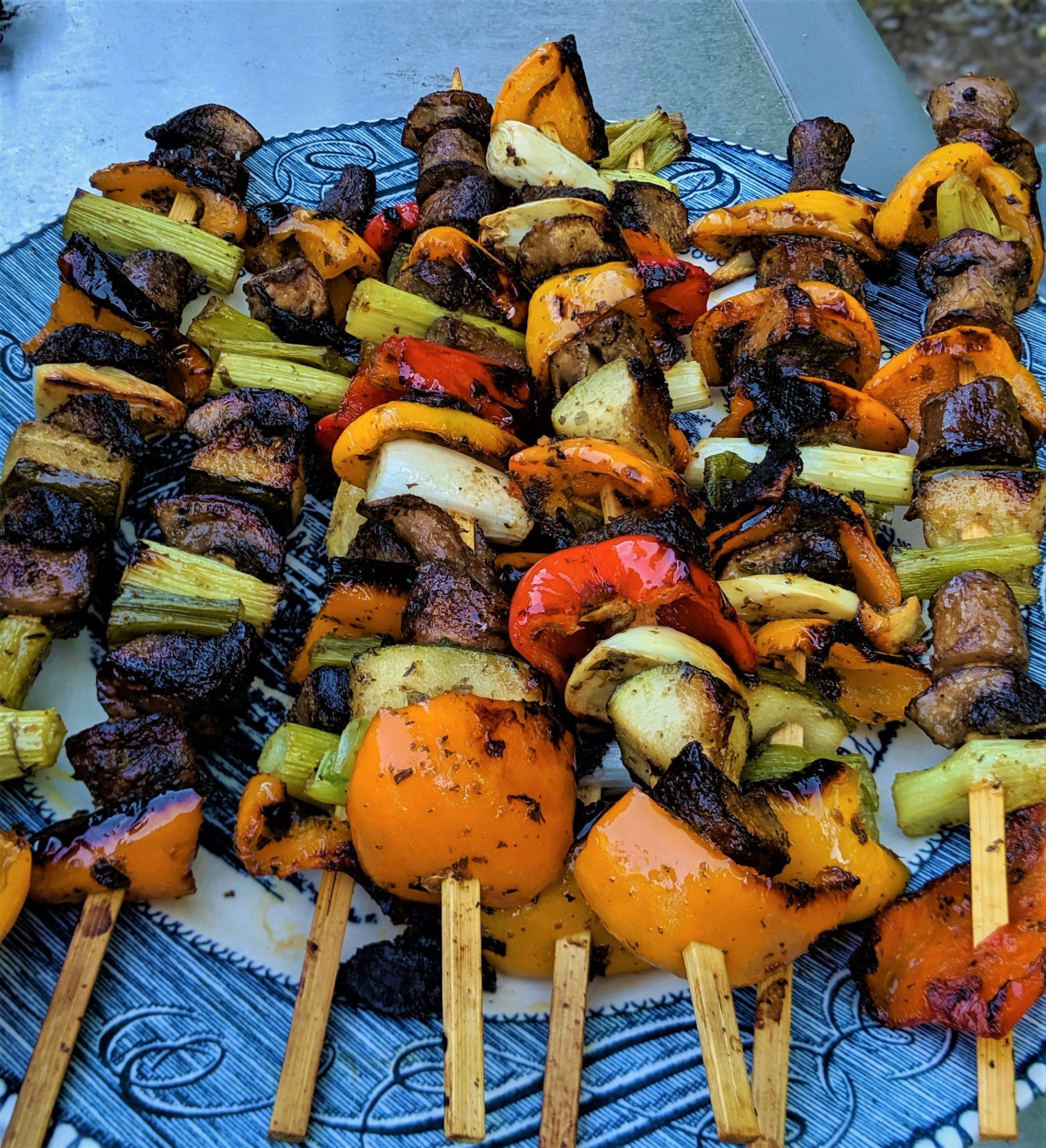 Chimichurri Vegetable Skewers