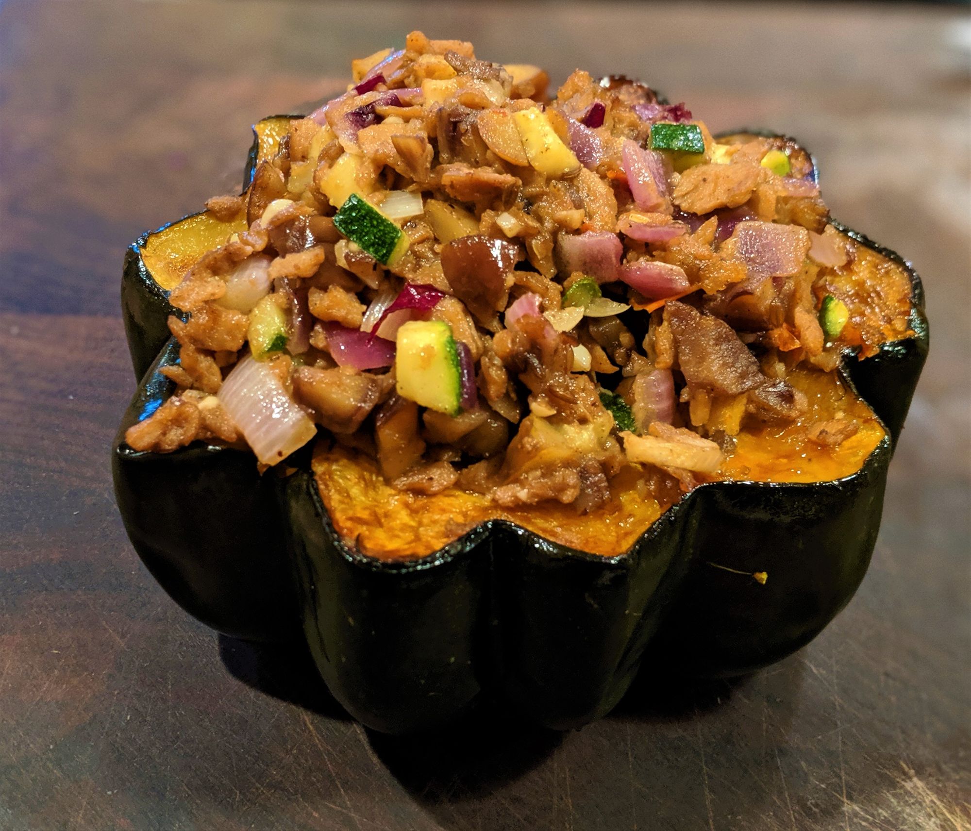 Autumnal Stuffed Acorn Squash