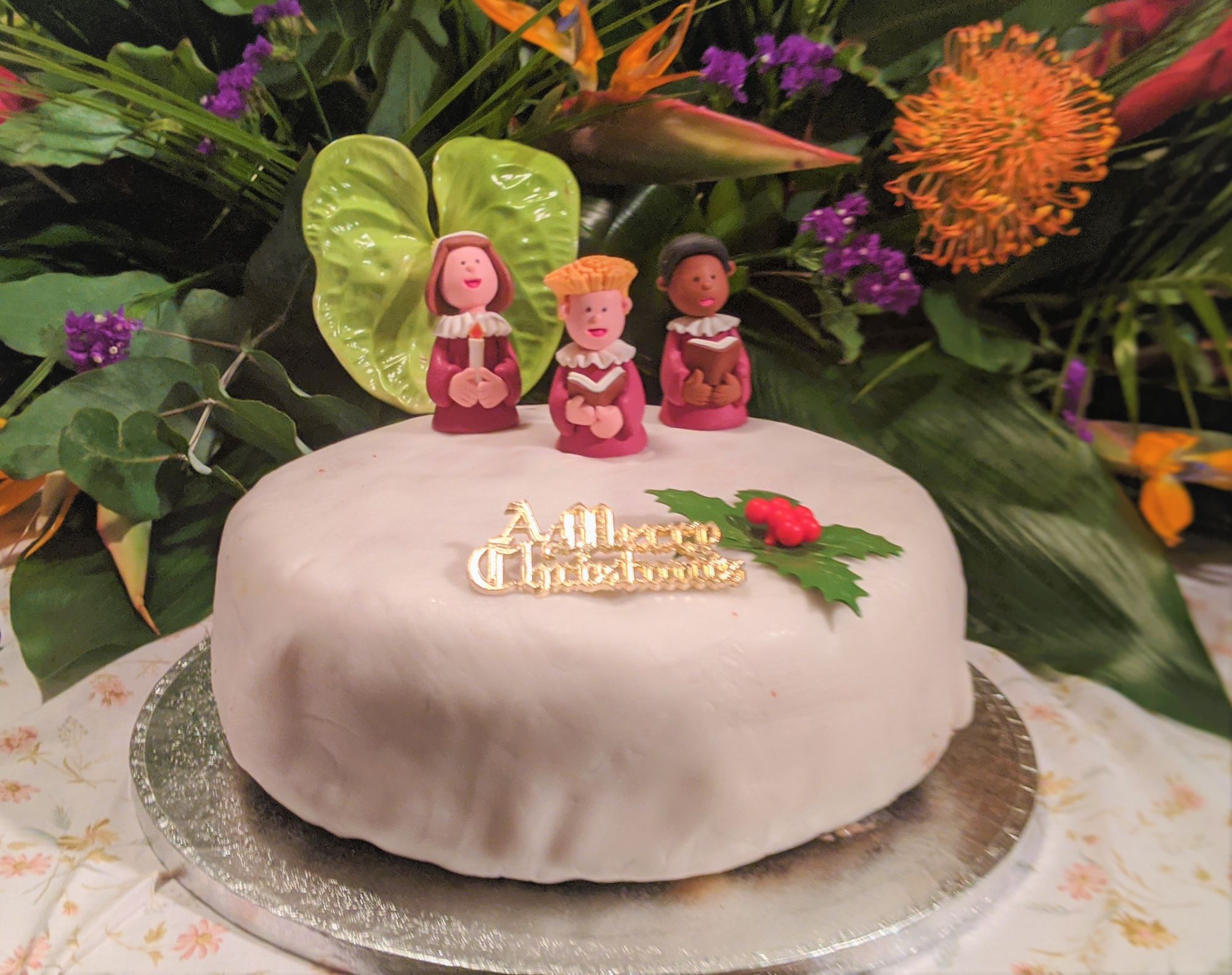 Festive (and Flammable) Christmas Cake