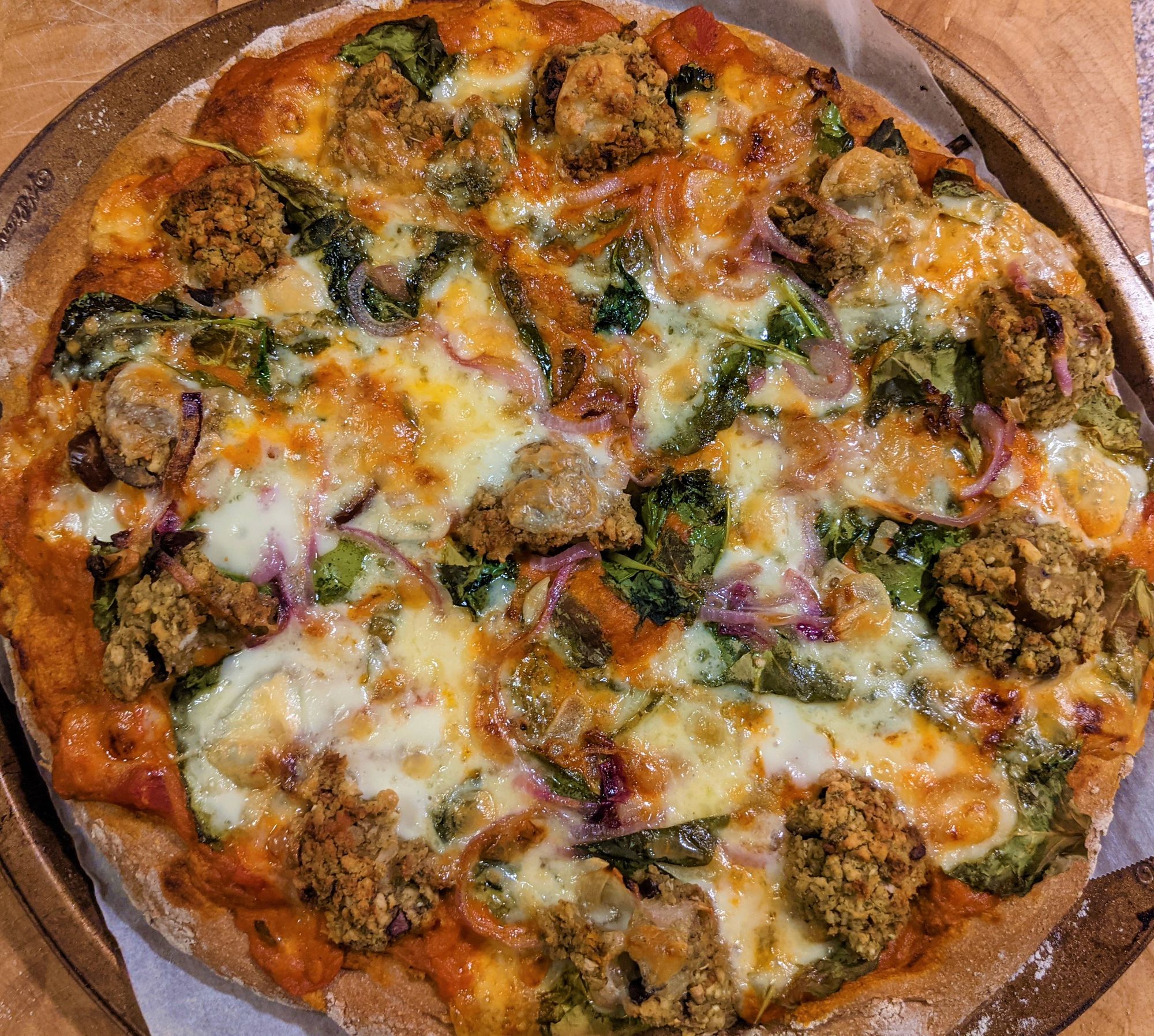 Pillowy Pizza Dough Loaded with Leftovers