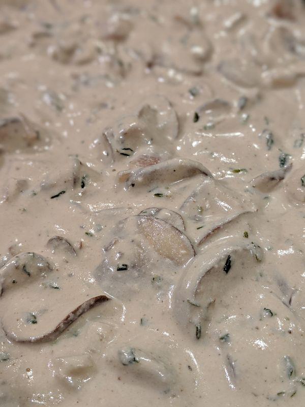 Surprisingly Healthy Decadent Mushroom Sauce