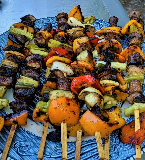 Chimichurri Vegetable Skewers